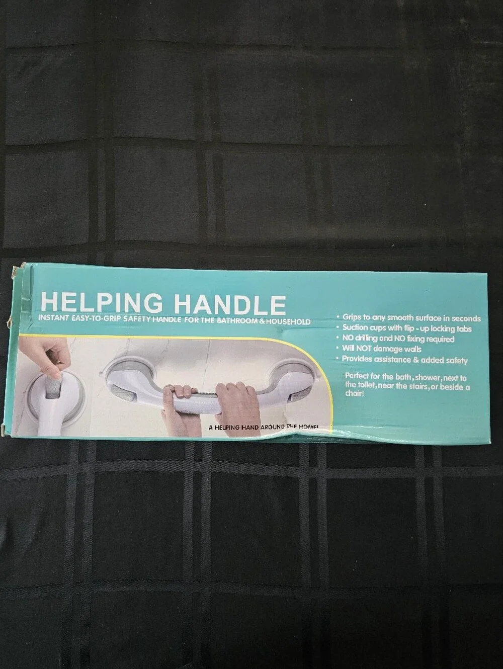 White Suction Grab Bar - Safety Support Handle